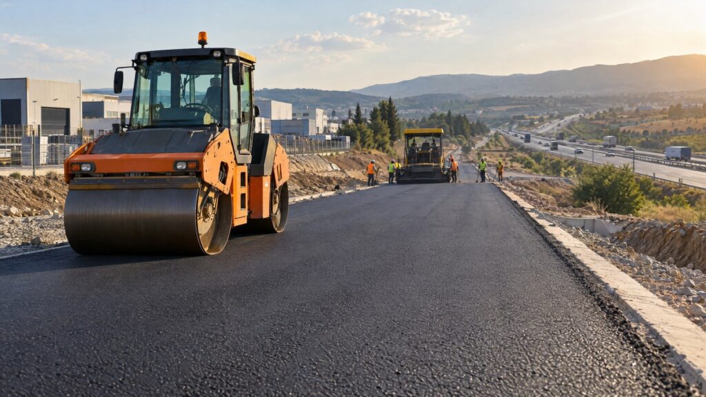 Kulu’da OSB Yolunda Sıcak Asfalt İncelemesi